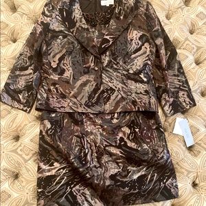 Teri Jon 2 pc Cocktail Suit Size 12